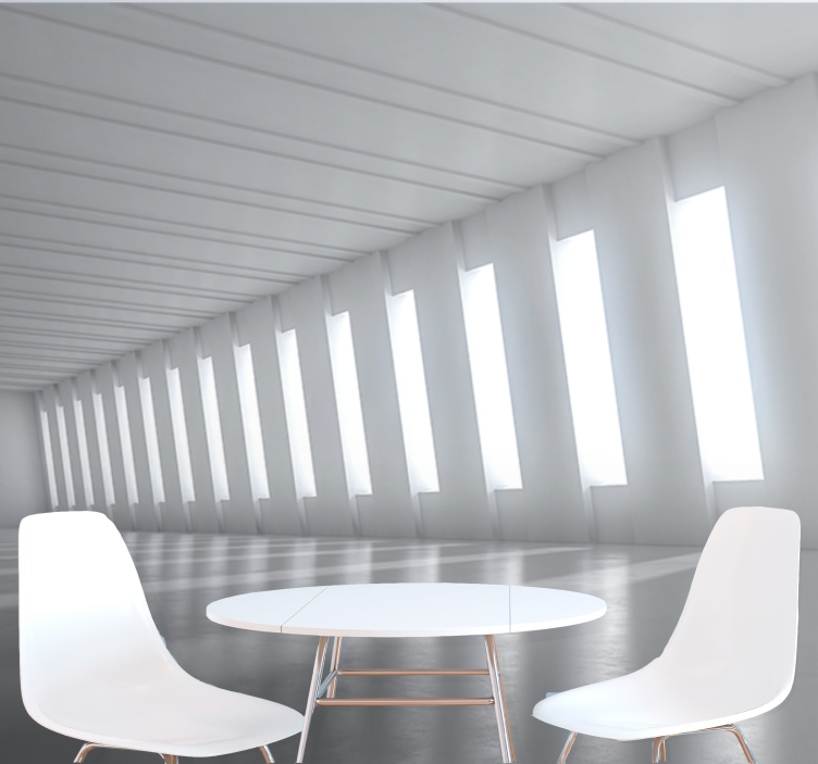 Fototapet 3d spațiu minimalist luminos - TenStickers