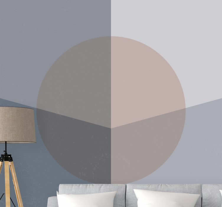 Fototapet abstract cu model circular geometric - TenStickers