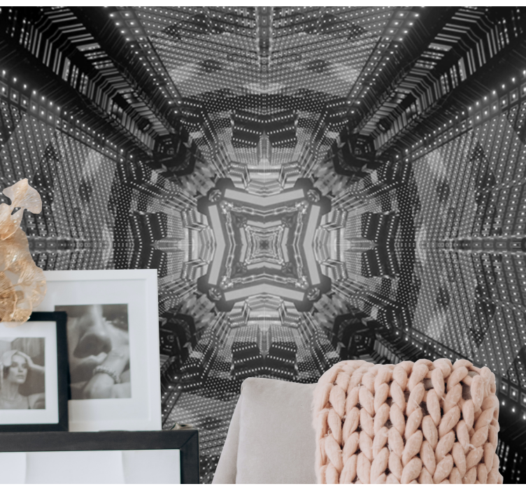 Fototapet abstract cu modele geometrice complexe - TenStickers