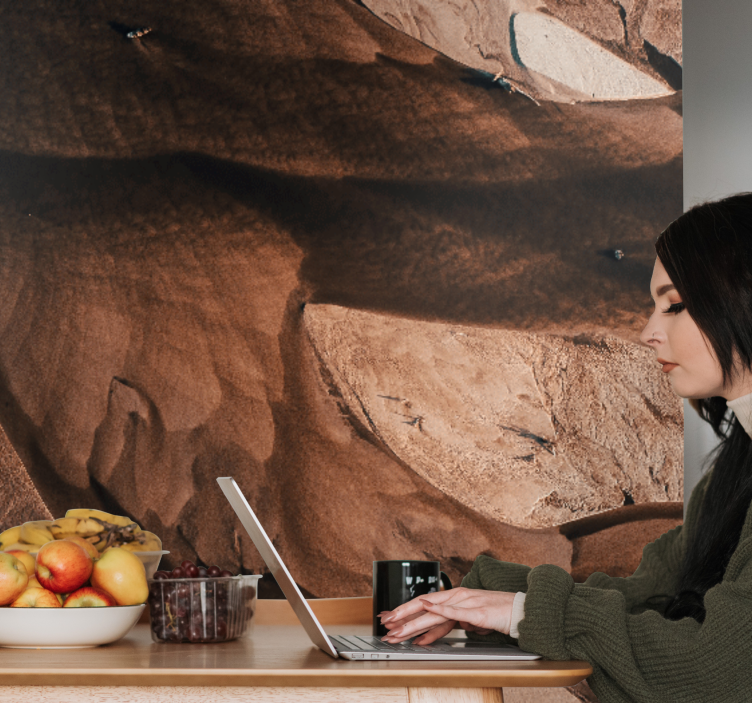 Fototapet abstract cu modele texturate de nisip - TenStickers