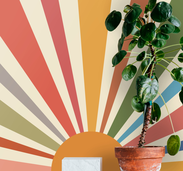 Fototapet abstract model raze de soare - TenStickers