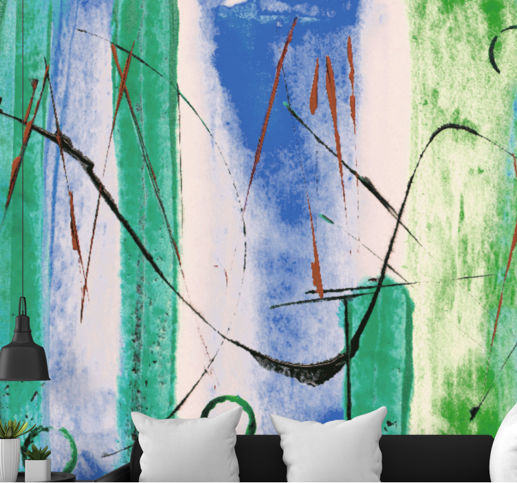 Fototapet abstract modele de linii dinamice - TenStickers