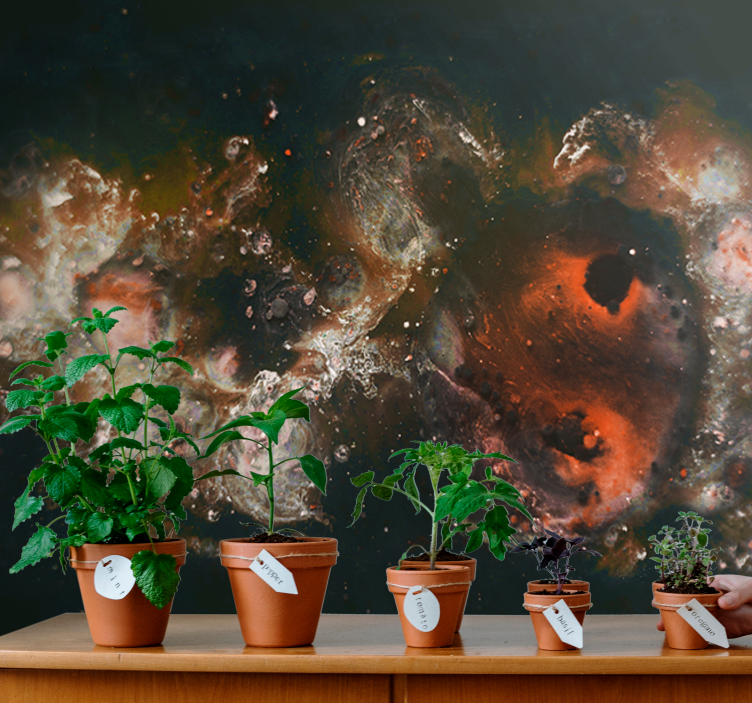 Fototapet abstract modele fluide cerești - TenStickers