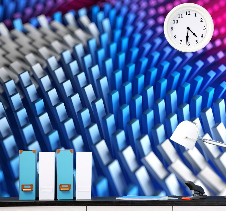 Fototapet abstract valuri geometrice texturate - TenStickers