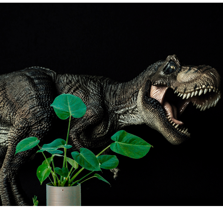 Fototapet animale dinozauri și plante - TenStickers