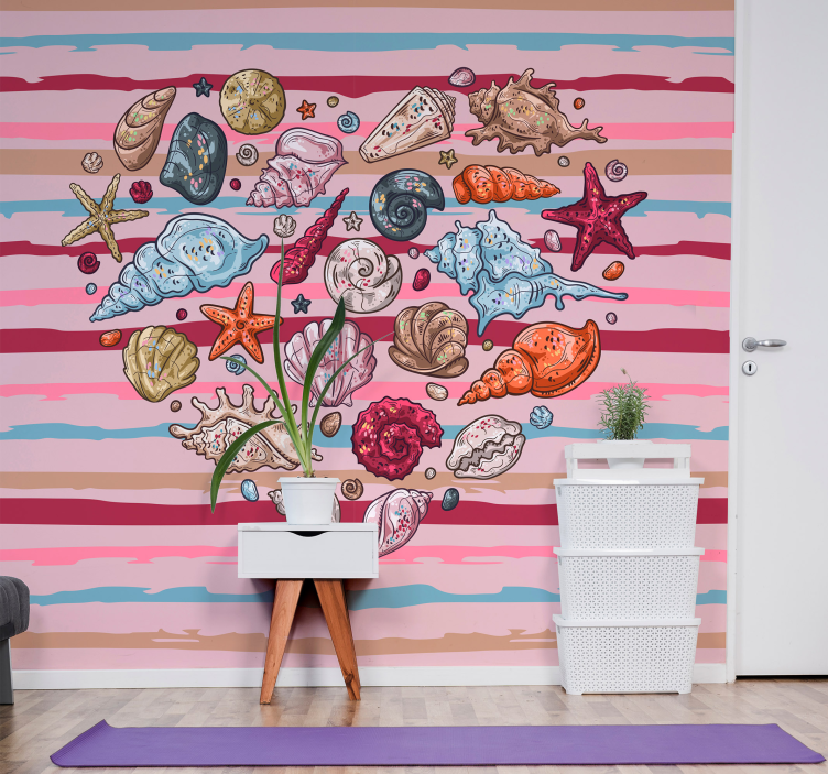 Fototapet animale scoici viața marină - TenStickers