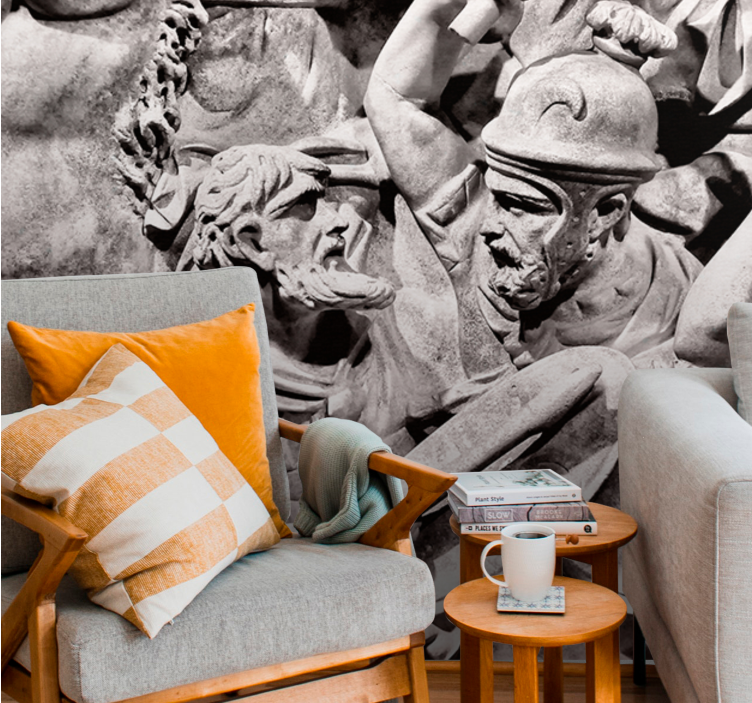 Fototapet artă clasică scenă de bătălie antică - TenStickers