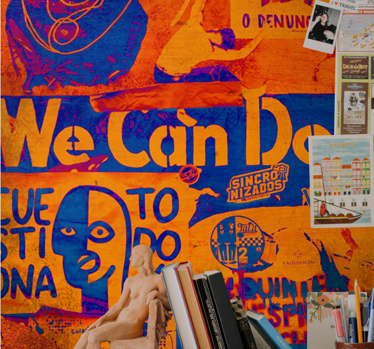 Fototapet artă urbană expresie Împuternicită - TenStickers