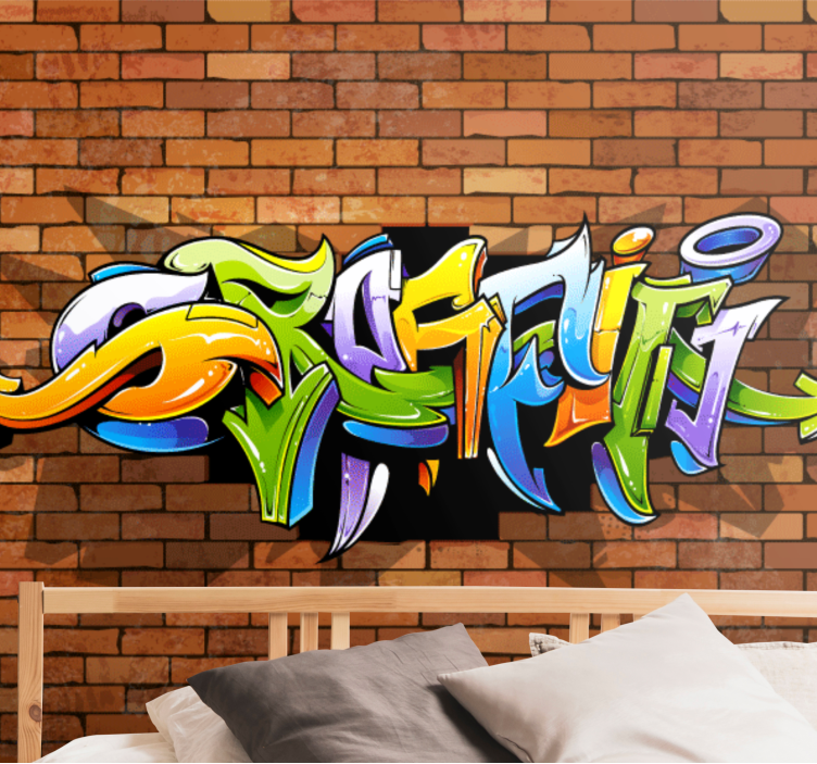 Fototapet artă urbană lettering colorat - TenStickers