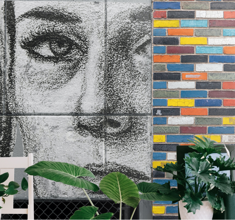 Fototapet artă urbană portret urban unic - TenStickers