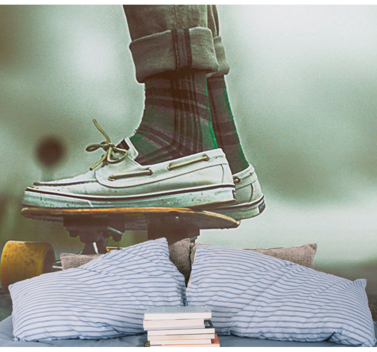 Fototapet artă urbană stil cool de skateboard - TenStickers