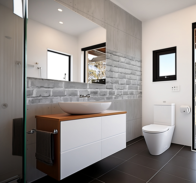 Fototapet baie panouri de beton - TenStickers