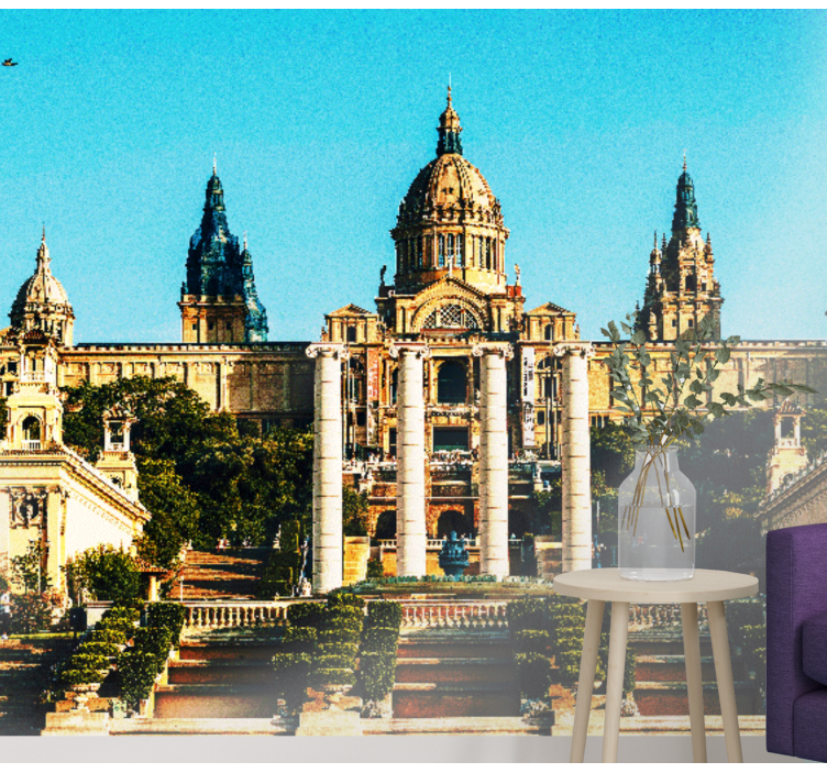Fototapet Barcelona muzeul national catalan - TenStickers