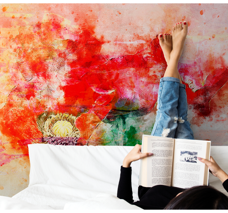 Fototapet cu flori aranjament botanic vibrant - TenStickers