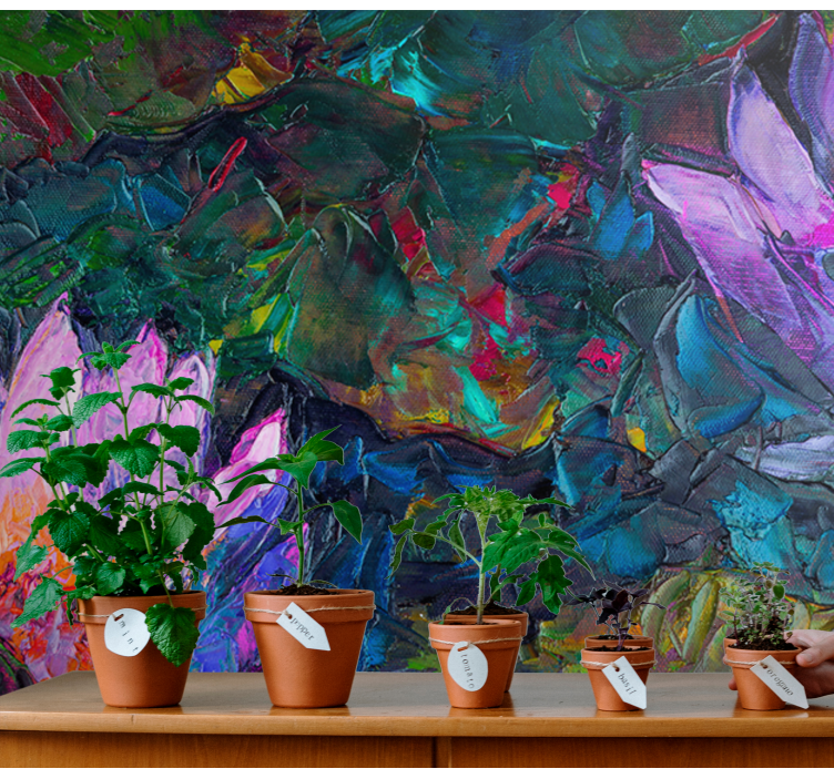 Fototapet cu flori aranjament de flori pline de viață - TenStickers