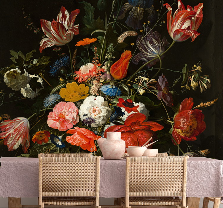 Fototapet cu flori buchet floral vibrant - TenStickers