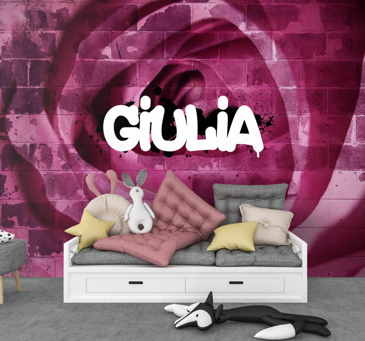 Fototapet cu flori design personalizat de trandafir - TenStickers