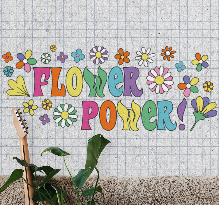Fototapet cu flori design puterea florilor - TenStickers