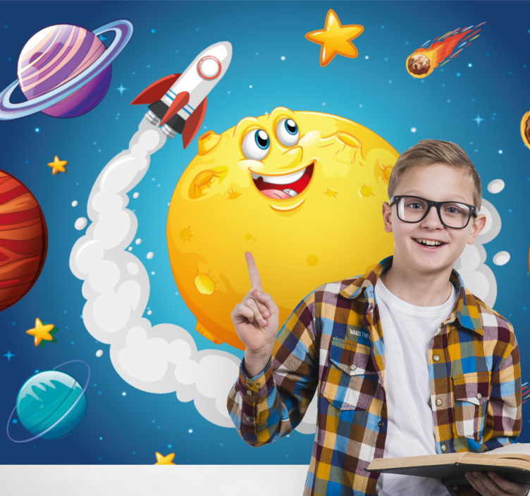 Fototapet de fantezie temă aventură în spațiu - TenStickers