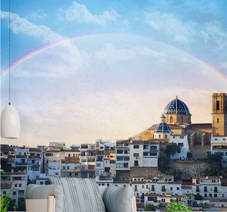 Fototapet de oraș arhitectură de oraș costier - TenStickers