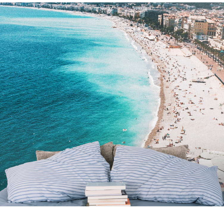 Fototapet de oraș paradisul plajei franceze - TenStickers