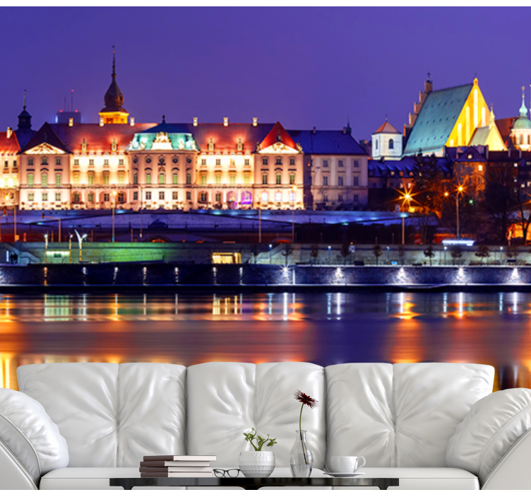 Fototapet de oraș reflecție istorică a peisajului urban - TenStickers