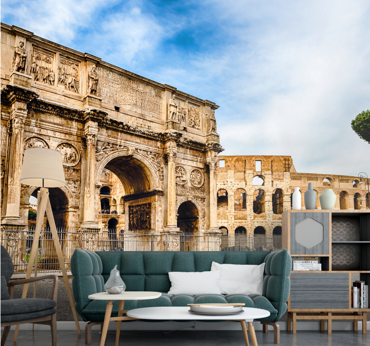 Fototapet de oraș reperele istorice ale romei - TenStickers