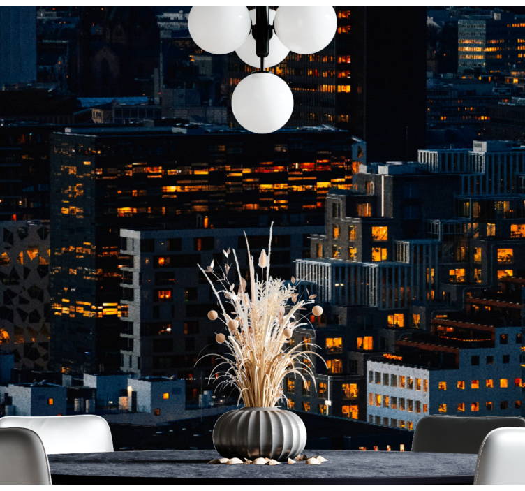 Fototapet de oraș seri de peisaje urbane iluminate - TenStickers