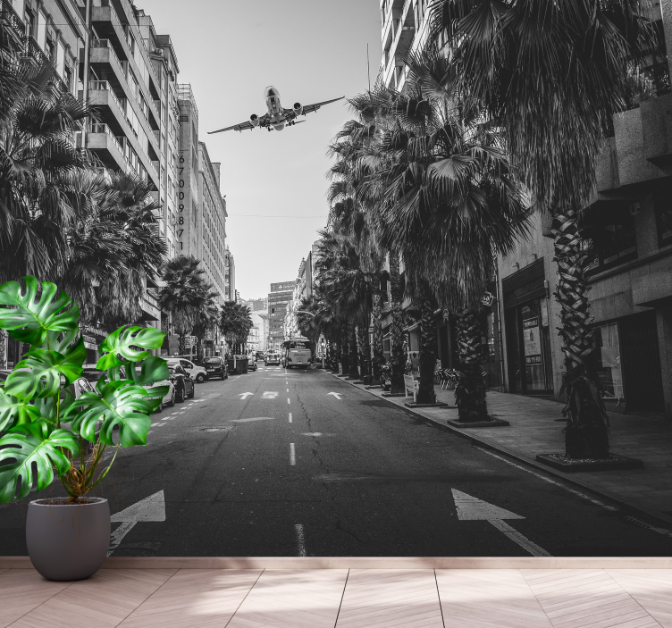 Fototapet de oraș vedere aeriană urbană - TenStickers