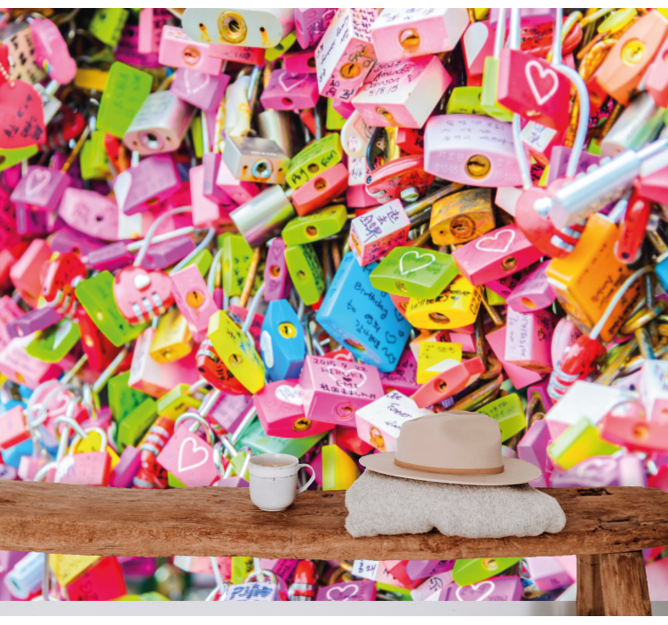 Fototapet dragoste plete colorate - TenStickers