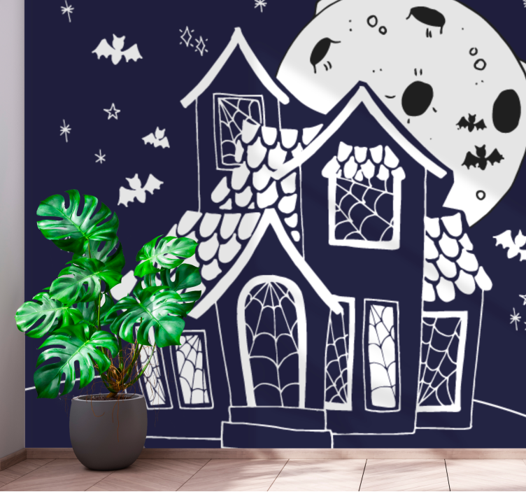 Fototapet halloween casă bântuită spooky - TenStickers