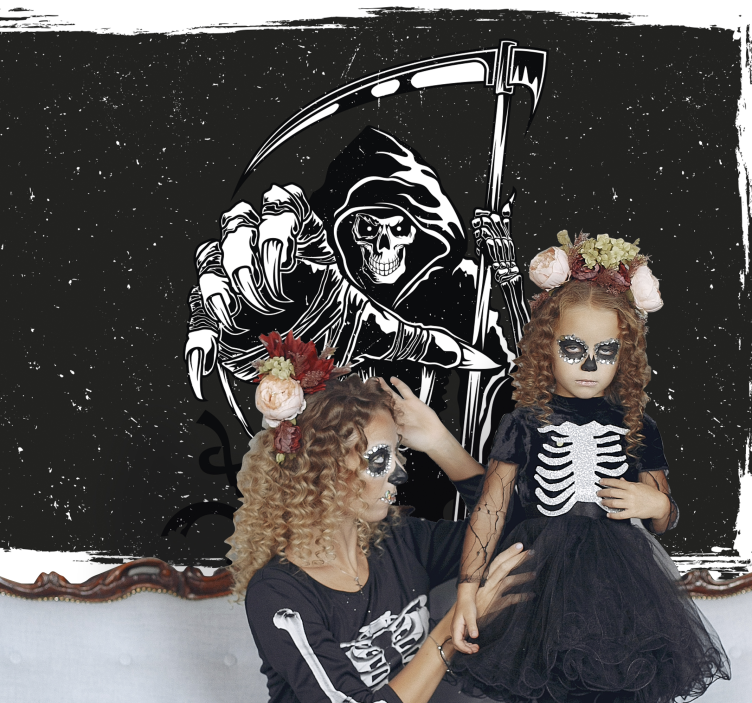 Fototapet halloween ilustrație cu moartea - TenStickers