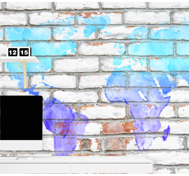 Fototapet harta lumii harta globului - TenStickers