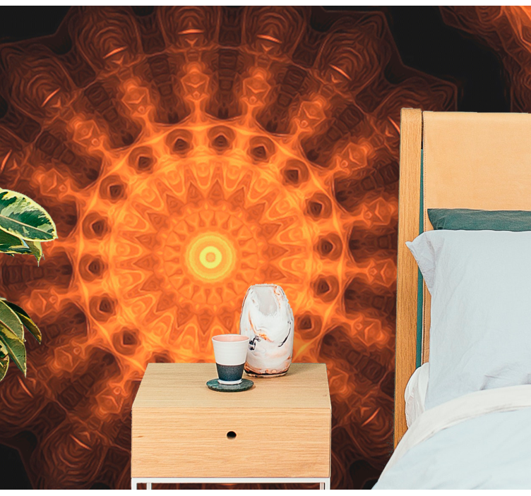 Fototapet mandale model circular radiant - TenStickers