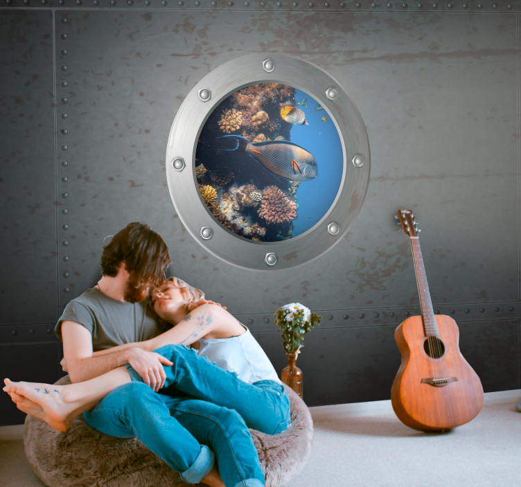 Fototapet mare vedere asupra vieții acvatice - TenStickers