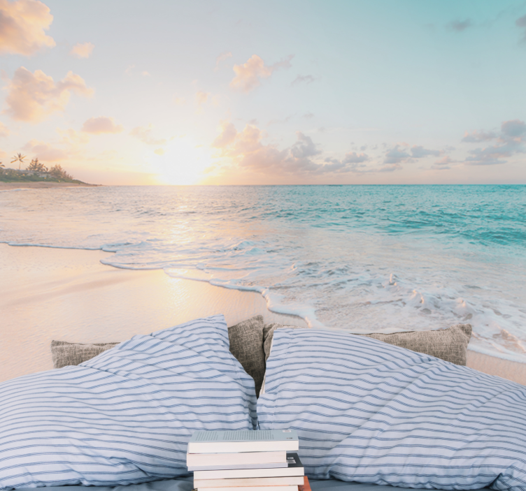 Fototapet mare vibe-uri de plajă la apus - TenStickers