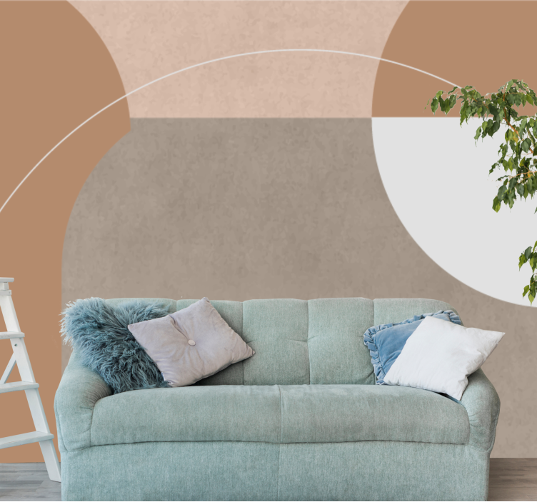 Fototapet modern compoziție forme geometrice - TenStickers