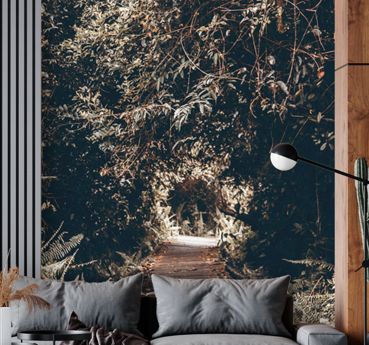 Fototapet natura calea din pădure - TenStickers