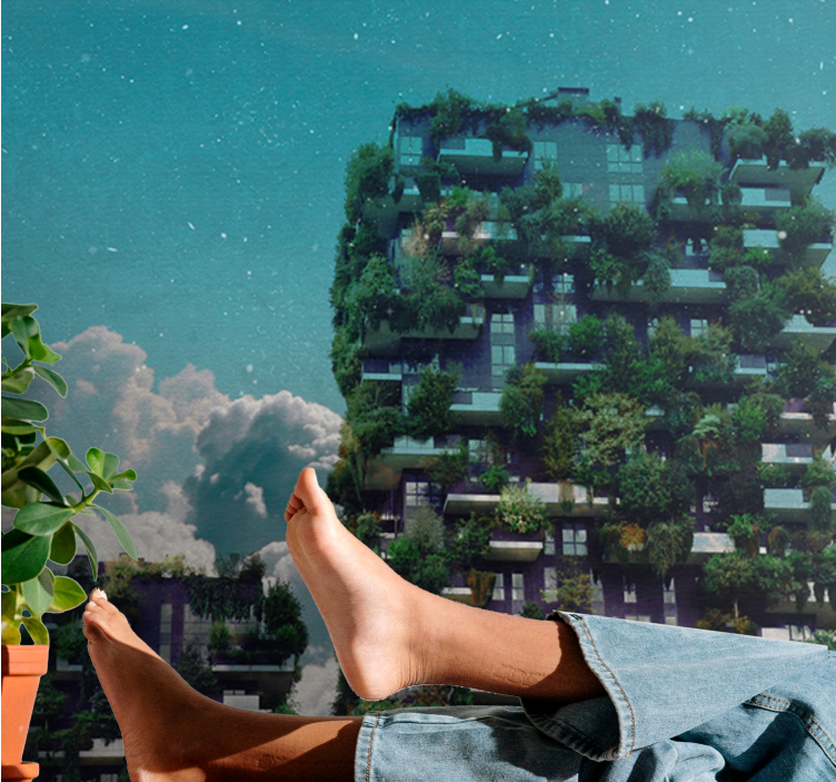 Fototapet natura grădină verticală verde - TenStickers