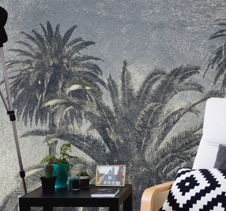 Fototapet natura oaza cu palmieri - TenStickers