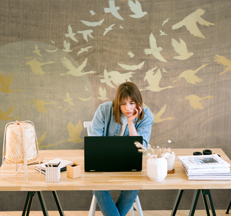 Fototapet natura păsări în zbor - TenStickers