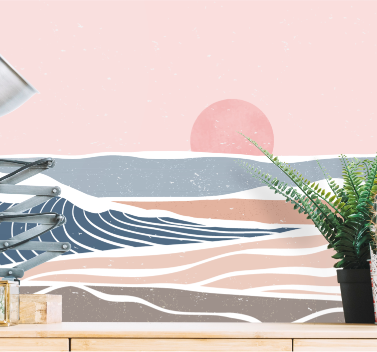 Fototapet natura peisaj costier seren - TenStickers