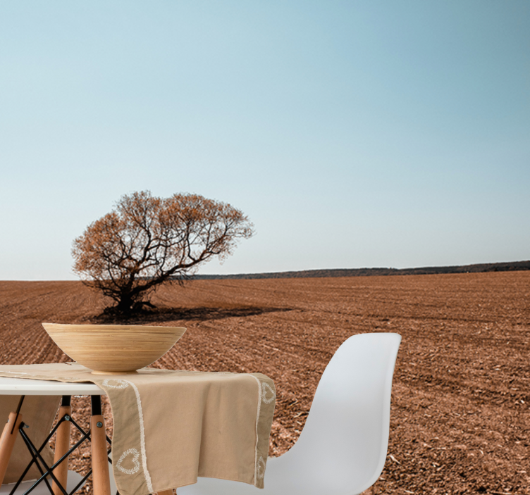 Fototapet natura peisaj cu copac singuratic - TenStickers