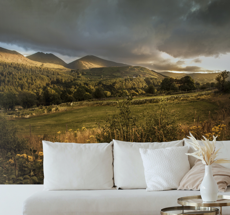 Fototapet natura peisaj montan seren - TenStickers