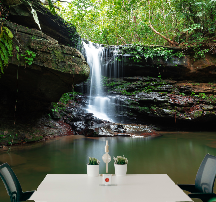 Fototapet natura priveliște cu apă liniștită - TenStickers