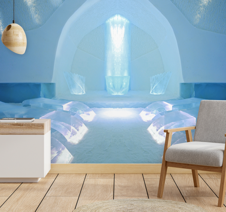 Fototapet natura sanctuarul cristalelor de gheață - TenStickers