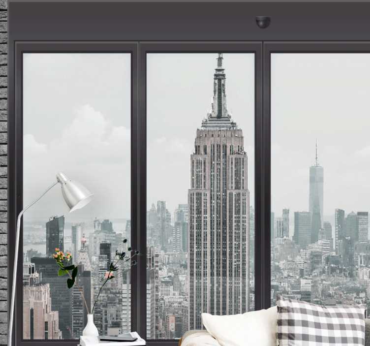 Fototapet new york skyline urban empire state - TenStickers