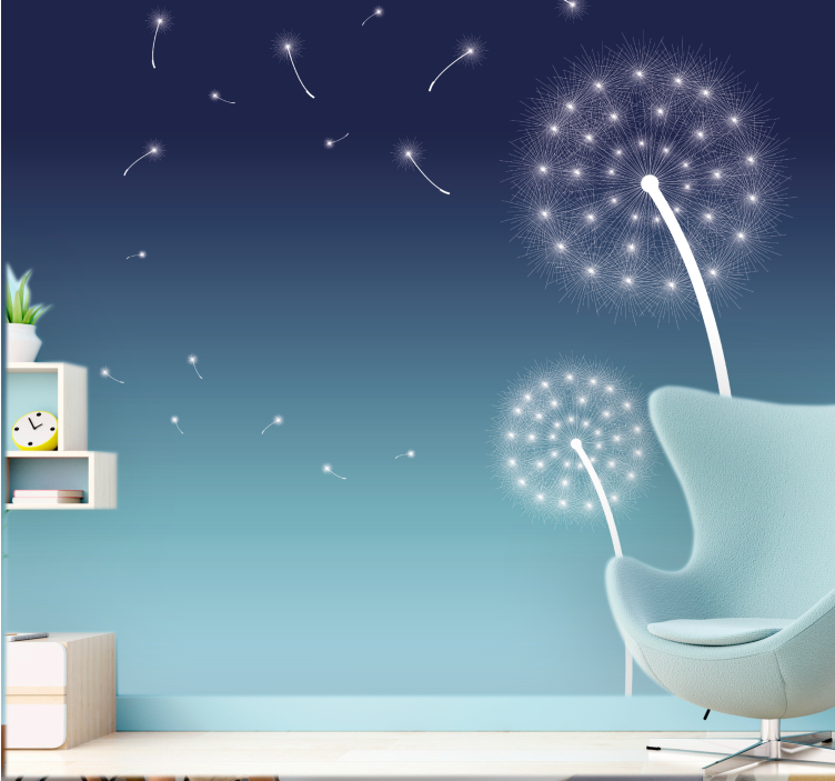 Fototapet păpădie adiere blândă de păpădie - TenStickers