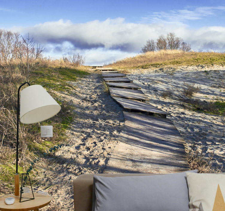 Fototapet peisaje alei din lemn - TenStickers