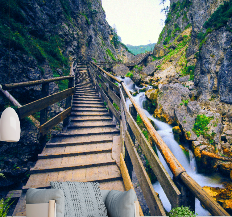 Fototapet peisaje cale montană pitorească - TenStickers